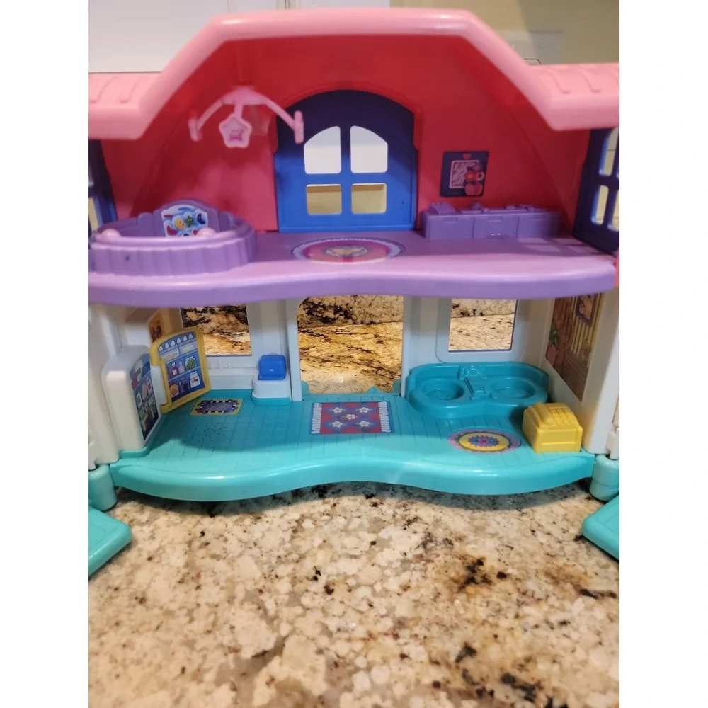 Vintage Fisher Price Little People Sweet Sounds Doll House Tested Works Figures